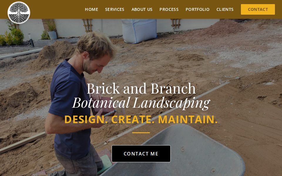 Brick & Branch Botanical Landscaping — home page